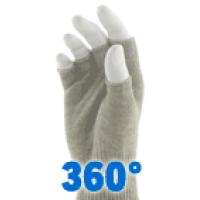 Fingerless Silver Gloves