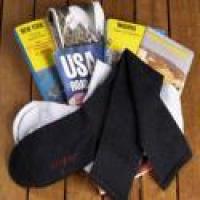 Travel socks with 12% silverfibre